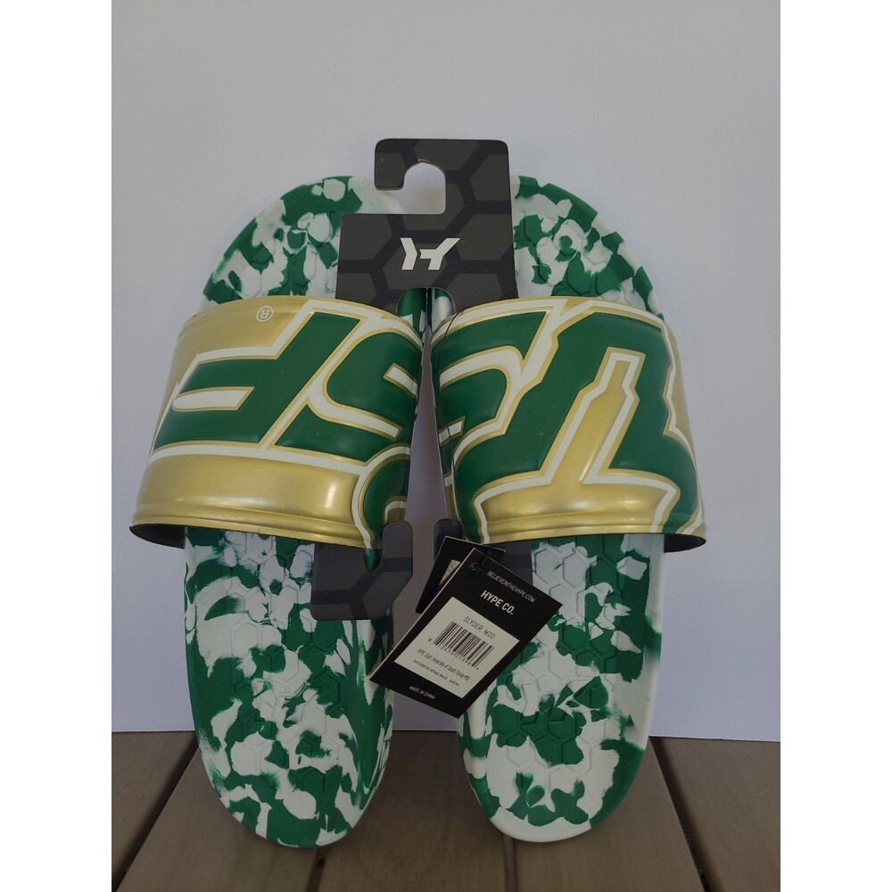 Hype Co Unisex Slyder NCAA College Shower Slide USF Sandal Flip Flop M10 W12 SB9